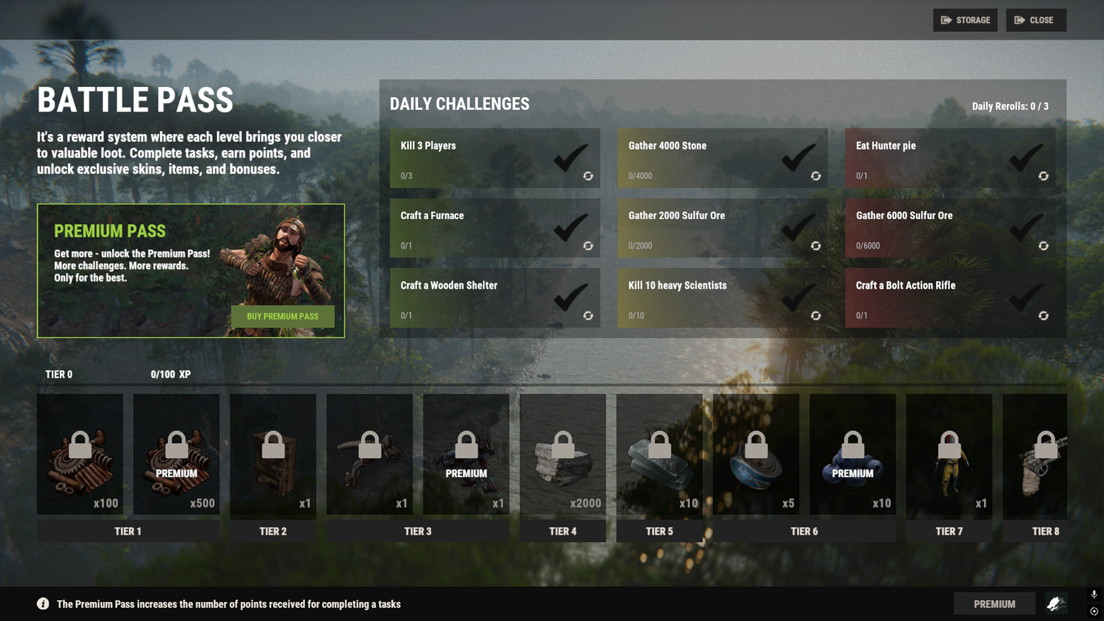 Sistema Battle Pass de Rustalia